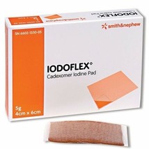 Iodoflex 5g Dressings Cadexomer Gauze with Iodine Antibacterial Wound Healing - £8.40 GBP