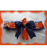 University of Illinois Illini Navy Organza Fabric Ribbon Wedding Garter ... - £9.43 GBP