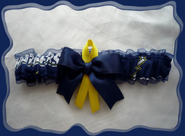 San Diego Chargers Navy Ribbon Fabric Wedding Ribbon Garter Toss  - £9.99 GBP