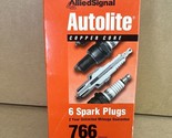 AutoLite 766 Copper Resistor Spark Plugs (Pack of 6) - New Open Box - £14.45 GBP