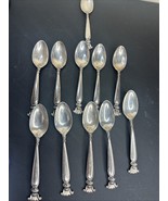 11 Wallace Romance of the Sea Sterling Silver Teaspoons .925 Flatware VTG - $826.45 CAD