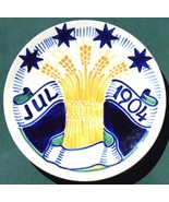 ROYAL COPENHAGEN 1904 Aluminia Christmas Plate – Faience 6.25 inch - $68.70 CAD