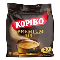 Kopiko Premium 3 in 1 Strong &amp; Rich Coffee Mix - 30 sachets - (Pack of 1) - $15.83
