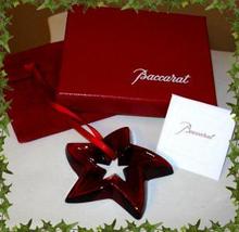 BACCARAT RED STAR ORNAMENT  - $110.00