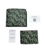 New Coach Men&#39;s 3-In-1 Wallet Printed Coated Canvas Monogram Amazon Green - $202.96 CAD
