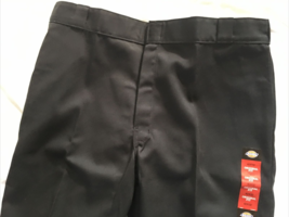 Dickies 874 Pants Mens Original Fit Classic Uniform Bottoms size 42x32 Black - £19.71 GBP