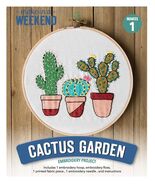Leisure Arts Cactus Garden 6 Inch Embroidery Kit 49811 - $17.67 CAD