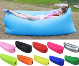 Inflatable Lounger Couch, Indoor or Outdoor Air Sleeping Bag,Sofa,Lazy Bag - £16.59 GBP
