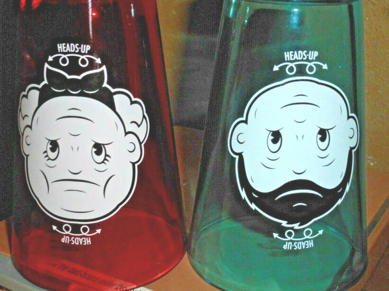 HEADS UP 2010 Fred & Friends Face Childs Drinking Glass Jason Amendolata Design - $12.99