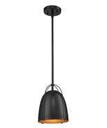 Luxeria Lighting  Kaylee Small Cone Pendant Black Gold DC5555LL1115 - £74.38 GBP