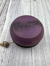 Vintage Duncan Yo-yo Wood Black Purple READ - $16.99