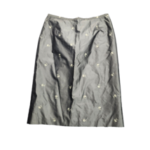 Banana Republic Womens Straight Skirt Green with Embroidered Gold Flower... - £23.11 GBP