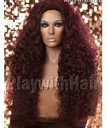 Beauty Curly Goddess Full Wig # h1b/39 Black Red Burgundy - $189.99