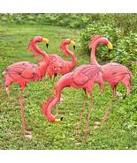Zaer Ltd. Set of 4 Metal Pink Flamingos - £305.04 GBP