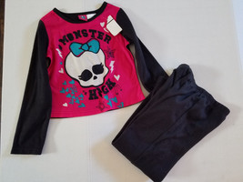 Monster High   Girls Sleepwear Two  Piece Set  Size 4-5 NWT - £13.58 GBP