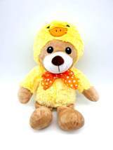 Dan Dee Teddy Bear in Chick Costume Spring Easter 14&quot; Happy Go Fluffy Clean - £12.52 GBP
