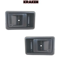 Inside Door Handles For Toyota Tacoma 1998 Left Right Front Pair Gray - $23.33