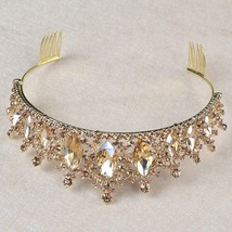 New Fashion Baroque  Crystal AB Bridal Crown Tiaras 3 color choose Diadem Tiaras - £28.44 GBP