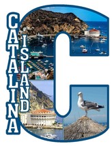 Catalina Island Capital C Collage Fridge Magnet - £7.16 GBP