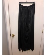 NEW Black Cape For Halloween Show Party SZ Medium 45&quot; In Length No Hood - £5.48 GBP