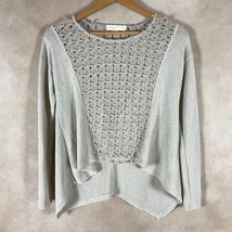 Staring At Stars Urban Outfitters Hollowed Lace Asymmetrical Sweater Small - £12.27 GBP