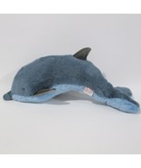Vintage Gund Bottle Nose Dolphin Plush Blue Stuffed Animal 12 Inches Long - £19.40 GBP