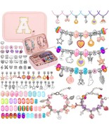 Girls Charm Bracelet Making Kit with Jewelry Case for Kids Charm Pendant  - €32,76 EUR