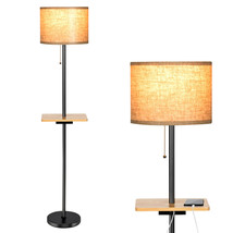 Modern 3-in-1 Floor Lamp Floor Lamp with Tray Table Dual USB Charging Ports - £94.19 GBP