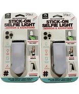 Premier Stick-On Selfie Light + Mirror and Kickstand for Smartphone Lot ... - £9.73 GBP