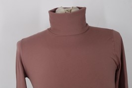 United Colors Benetton OS Brown Stretchy Long Sleeve Turtleneck Top - £13.49 GBP