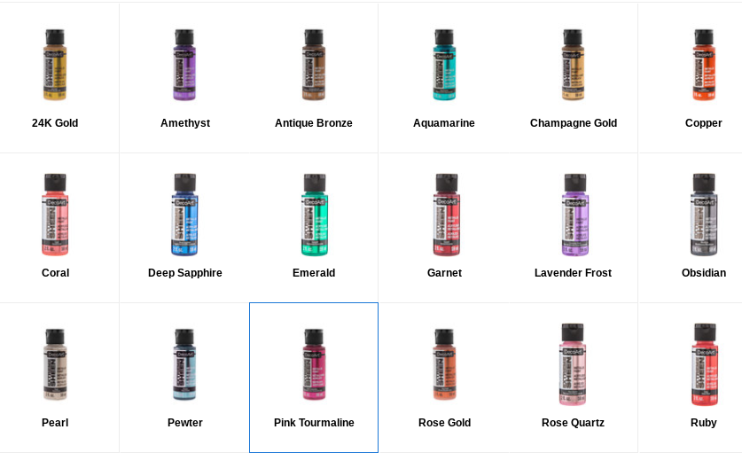 DecoArt Extreme Sheen Metallic Paint 2 FL OZ Price Per Bottle - $6.49