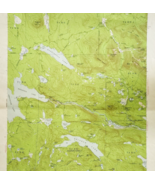 1954 Map USGS Topographic Harrington Lake Maine Antique Quadrangle TOPO22 - €34,23 EUR
