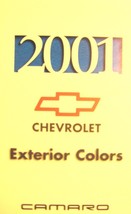 2001 Chevrolet Camaro Color Paint Chip Brochure - $7.92
