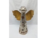 Angel With Stars Metal Decorative Decor Candle Holder 9&quot; X 10&quot; - £28.18 GBP