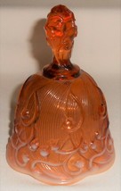 Vintage Fenton Cameo Opalescent Lily Of The Valley Pattern Glass Bell - $29.69