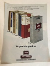 vintage Now Cigarette Print Ad Advertisement 1983 Pa2 - £6.31 GBP