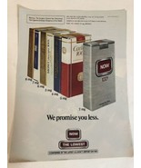 vintage Now Cigarette Print Ad Advertisement 1983 Pa2 - £6.18 GBP