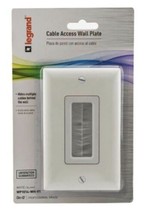 Four (4) Legrand On-Q Cable Access Wall Plates WP1014-WH-V1 ~ White ~ Pro Pack! - £27.99 GBP