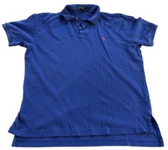 Polo Ralph Lauren Mens T-Shirt L Blue Cotton Short Sleeve Casual Preppy *issues* - £10.36 GBP