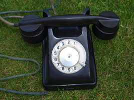 ANTIQUE SOVIET RUSSIAN USSR ROTARY DIAL PHONE BAGTA-50 BAKELITE - £77.86 GBP