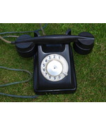 ANTIQUE SOVIET RUSSIAN USSR ROTARY DIAL PHONE BAGTA-50 BAKELITE - $134.46 CAD
