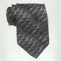 Arrow Men Dress Silk Necktie Black  - £6.10 GBP