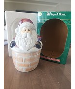 Vtg Trim A Home Dolomite Table Top Decoration Santa Climbing Up Chimney ... - $24.00