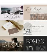 Luxurious Old Money Inspired Fonts 200+  Serif Script Designs Instant Do... - $111.91 MXN