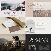 Luxurious Old Money Inspired Fonts 200+  Serif Script Designs Instant Do... - $5.99
