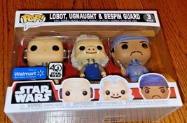 Funko Pop! Star Wars Lobot, Ugnaught &amp; Bespin Guard 3 Pack Walmart Exclu... - £17.97 GBP