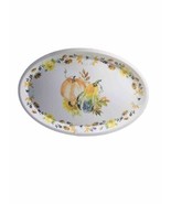 Serving Platter Plastic Pumpkin Pattern Thanksgiving/Harvest 18x12” - £10.40 GBP