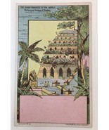 Victorian Trade Card &quot;7 Wonders&quot; Hanging Gardens of Babylon 1881 J.H. Bu... - $9.00