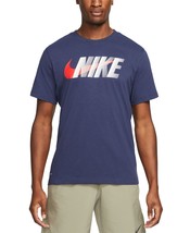 Nike Mens Dri fit Logo T Shirt Size XX-Large Color Obsidian/Red/White - £43.00 GBP