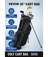 VEVOR 35” Golf Cart Bag 14 Way Divider Top 11 Pockets Waterproof Lightwe... - €188,26 EUR